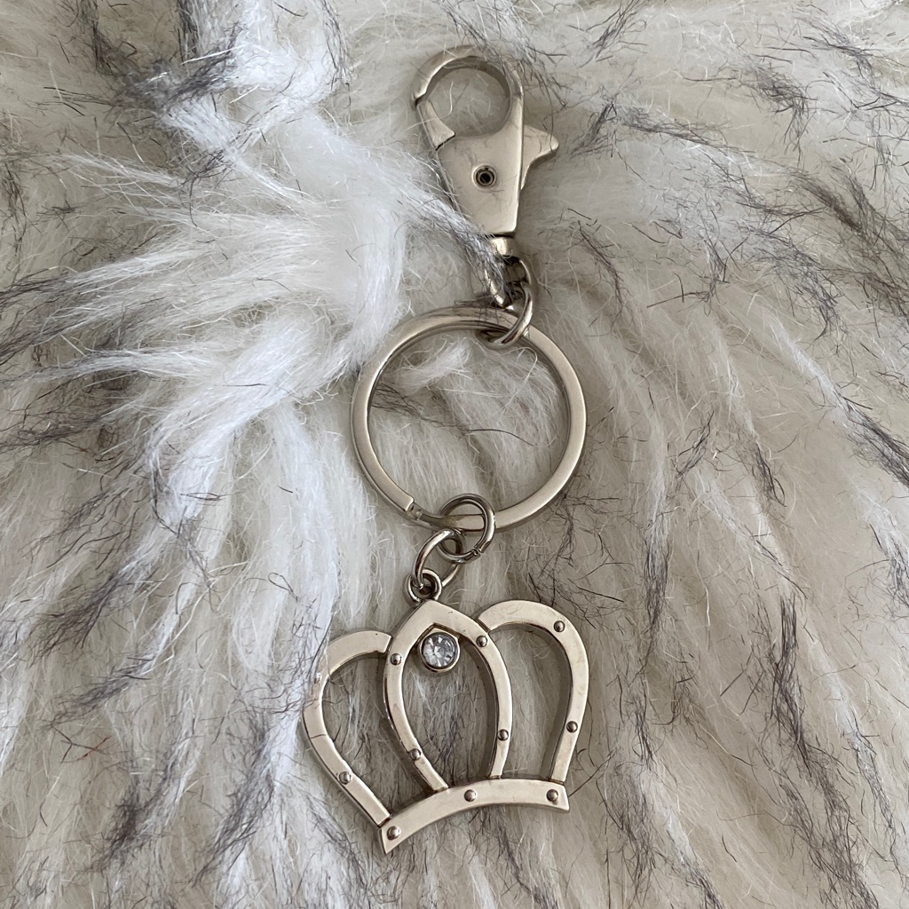 Silver Crown Keychain